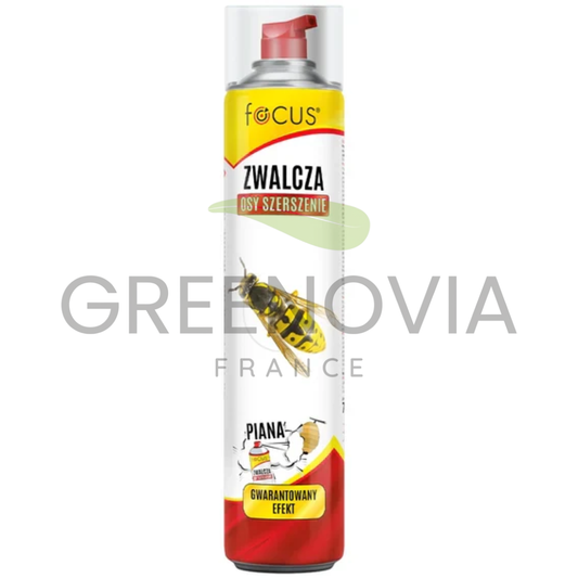 Focus Mousse anti-guêpes et frelons 750ml – Destruction rapide des nids
